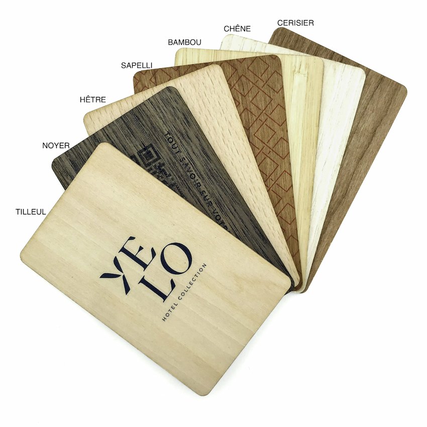 Cartes en bois RFID