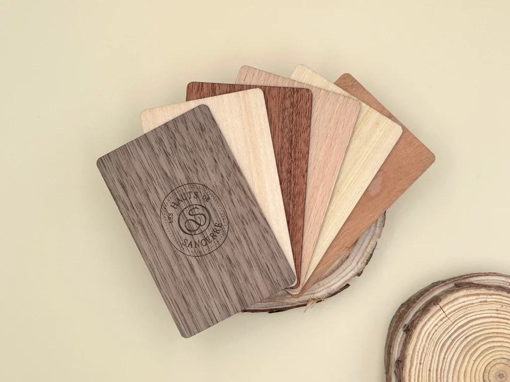 Cartes en bois RFID pour chambres d'hôtels Greenlab Project