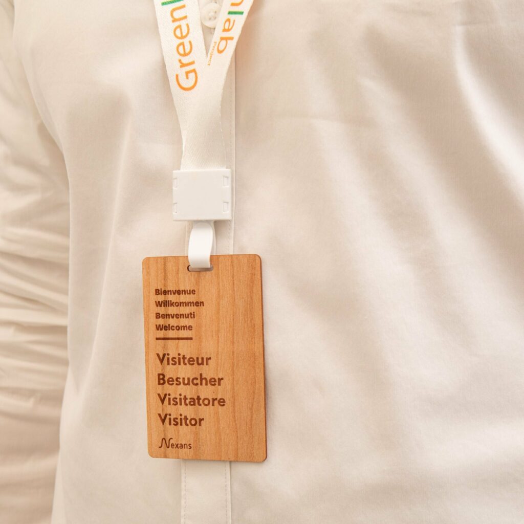 wooden neck badges for companies